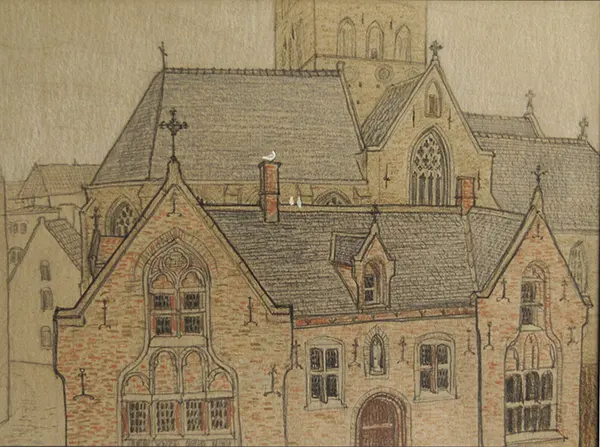 Брюгге. Белые птицы