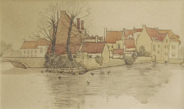 Брюгге. Красные крыши