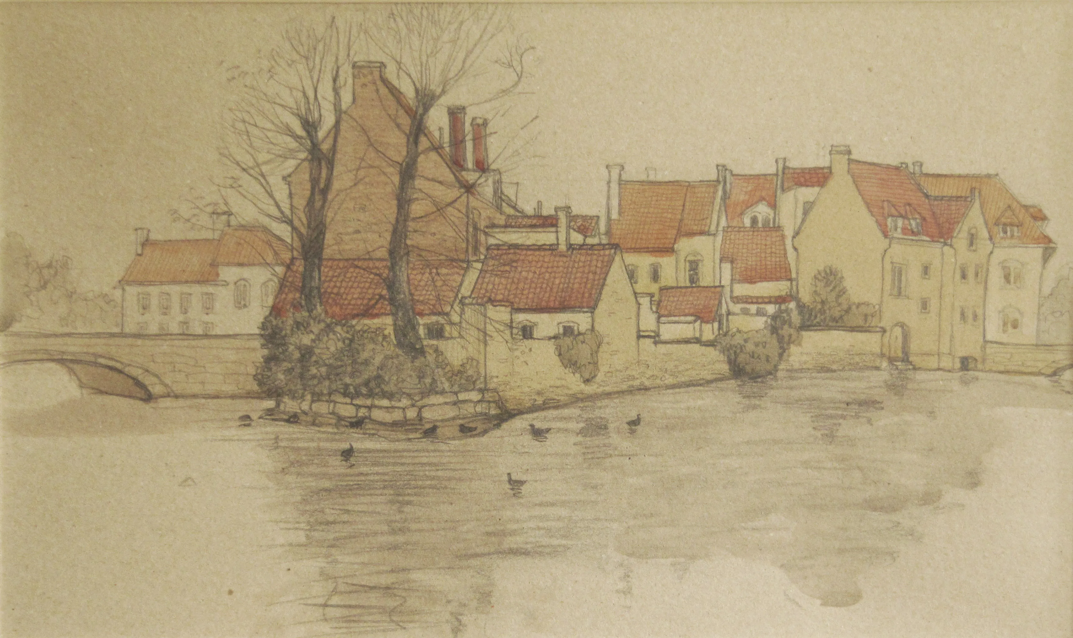 Брюгге. Красные крыши