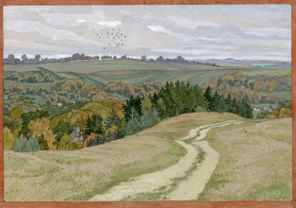 Дорога в скит. Осень