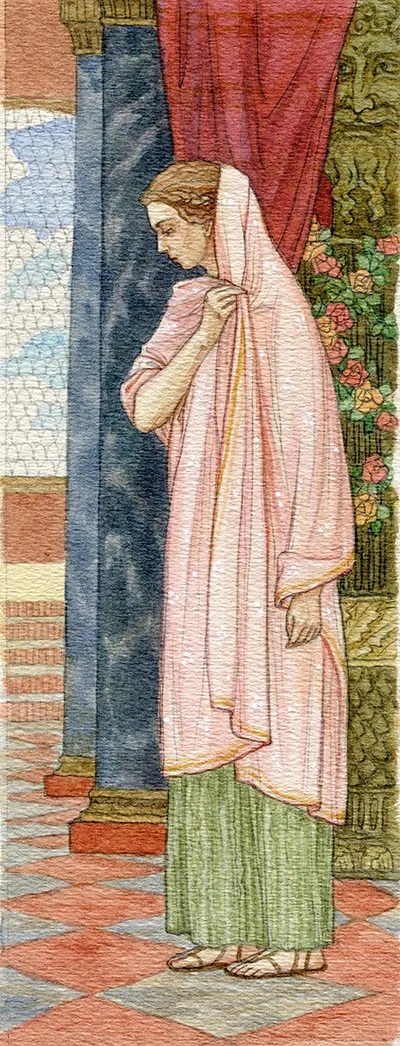 Святая Дорофея перед правителем