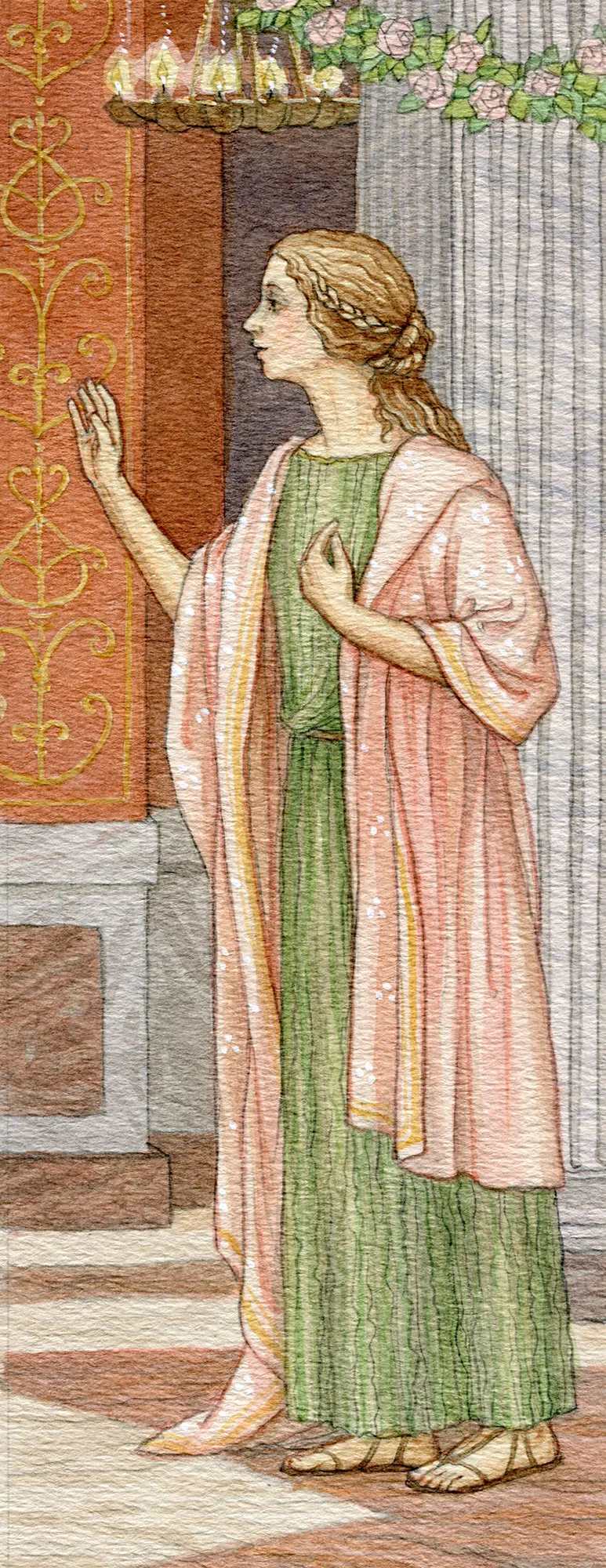 Святая Дорофея обращающаяся к Христине и Каллисте