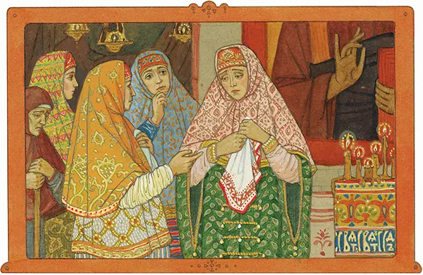 Св.преподобная Мария в храме (мать св.прп. Сергия радонежского)