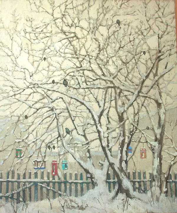 Зимнее утро. Кормушки