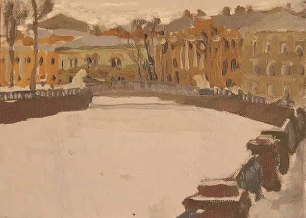 Набережная зимой