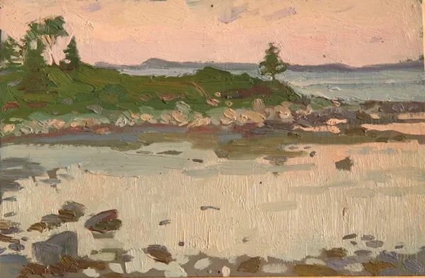 Розовй закат. Соловки