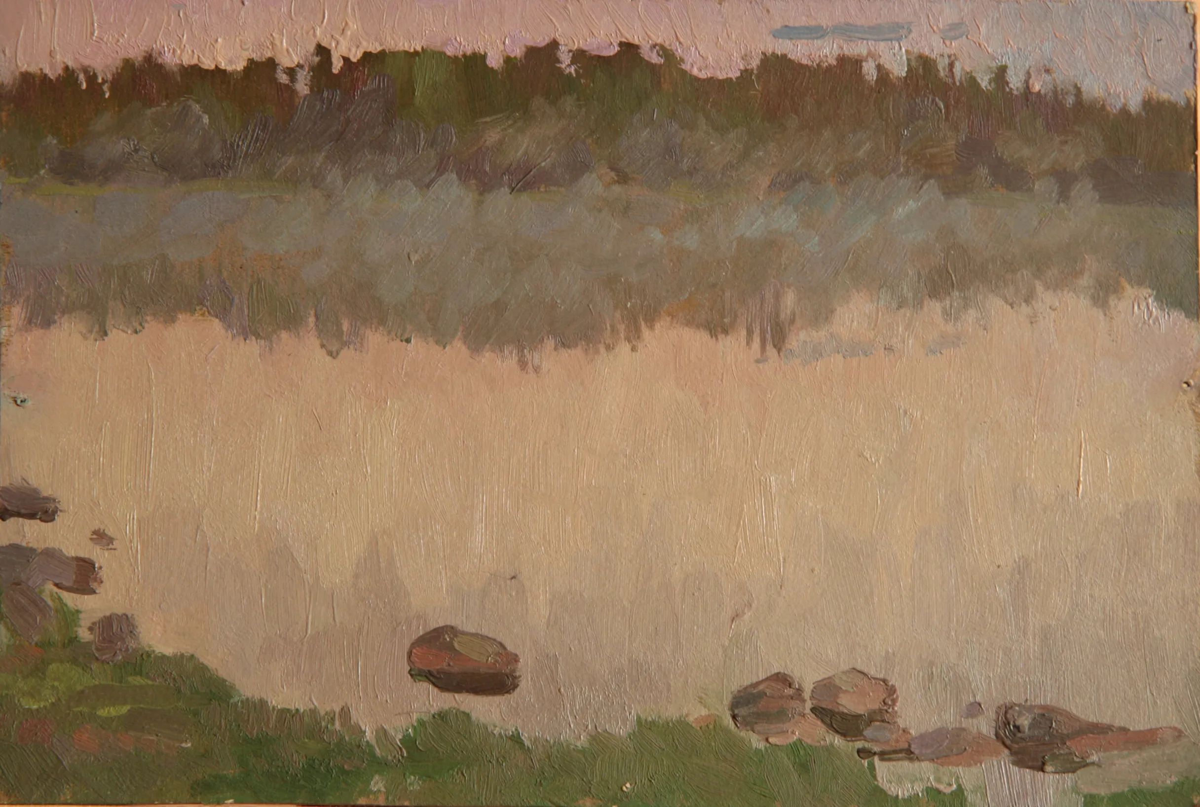 Туман над озером