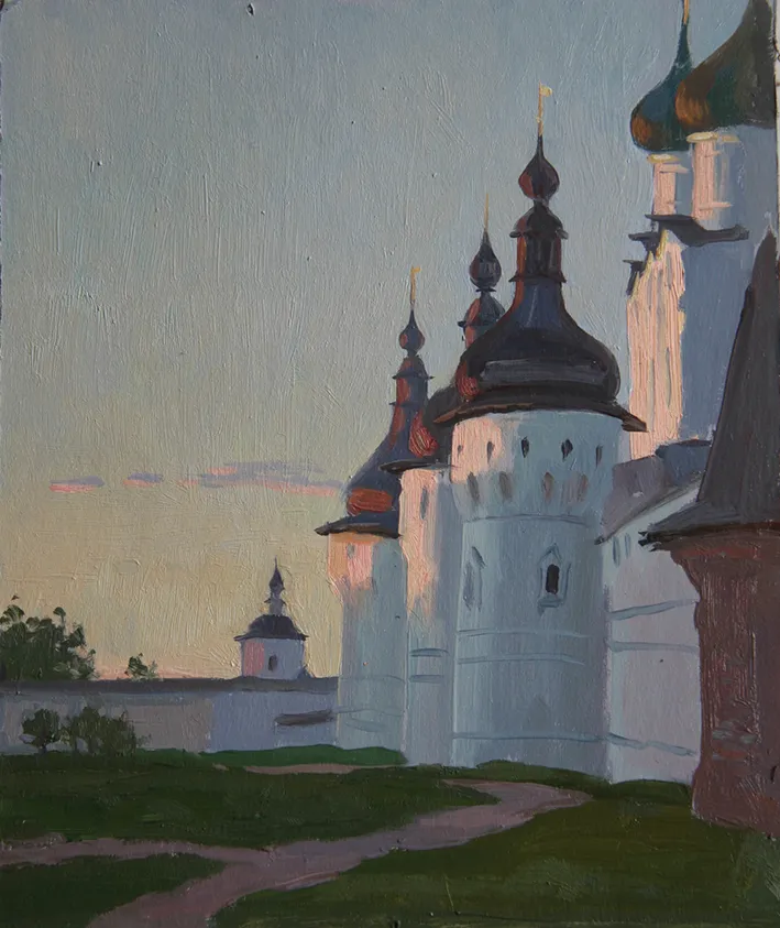 На закате. Ростовский кремль